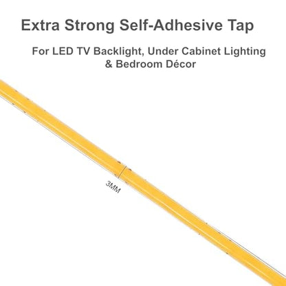 Ultra-Narrow 3mm USB-C COB LED Strip Lights Self-Adhesive, for Kitchen Cabinets, Bedroom, Gaming Desk (3000k Warm White, 5ft) - color: 3000k Warm white, size: 5ft