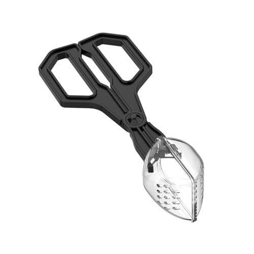 Clear Reptiles Feeding Tongs Gentle Creature Catcher Tool with Ergonomic Grip for Safe Handling Easy - color: Black,c