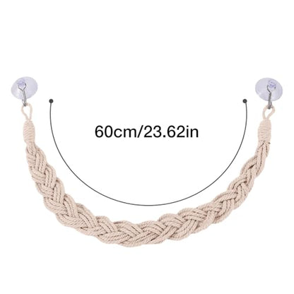 Hermit Crab Toys Tank – Reptile Terrarium Accessories Climbing, Jute Rope Ladder Lizards, Geckos Snakes | Tank - Reptile Terrarium Accessories Climbing Jute Rope Ladder Lizards Geckos S - color: Beige