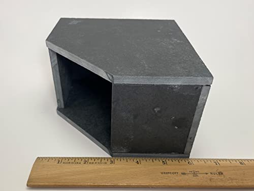 TheFrogHouse Slate Stone Reptile Hide 6x6x3.5 Natural Cave Decor
