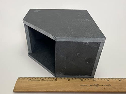 TheFrogHouse Slate Stone Reptile Hide 6x6x3.5 Natural Cave Decor