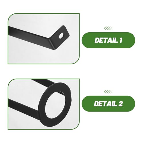 2pcs Ceramic Heat Lamp Holder - Aquarium Heat Lamp Stand - Sliding Slot Adjustable Bracket - Metal Lighting Bracket for Reptile Tanks Vivariums