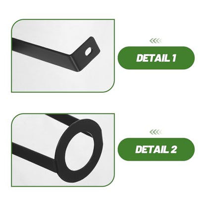 2pcs Ceramic Heat Lamp Holder - Aquarium Heat Lamp Stand - Sliding Slot Adjustable Bracket - Metal Lighting Bracket for Reptile Tanks Vivariums