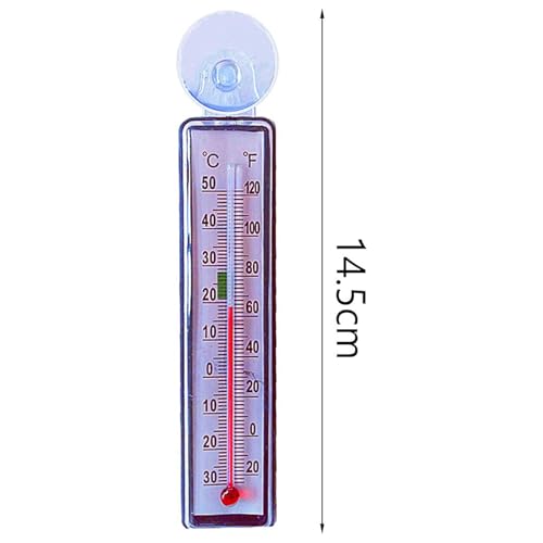 5 Pieces Aquarium Thermometer Tank Thermometer for Freshwater and Saltwater Large Range Accurate Submersible Thermometer Rectangle