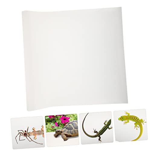 BESPORTBLE Reptile Carpet Mat Durable Eva Substrate for Bearded Dragon Leopard Gecko Tortoise and Snakes Easy Clean Non-Slip Design - color: White