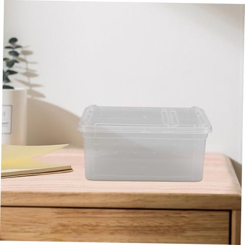 POPETPOP Acrylic Reptile Critter Keeper Snake Spider Gecko Tank Breeding Box Egg Tray