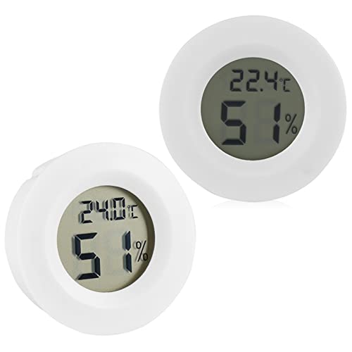 GOWENIC Digital LCD Temperature Humidity Meter, Thermometer Hygrometer, Reptile Pet Gauge with Probe, Digital Hygrometer for Terrarium