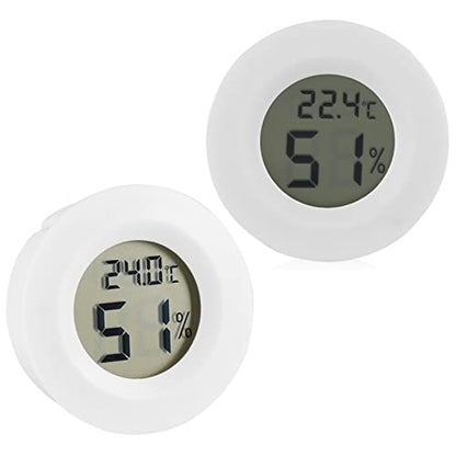 GOWENIC Digital LCD Temperature Humidity Meter, Thermometer Hygrometer, Reptile Pet Gauge with Probe, Digital Hygrometer for Terrarium