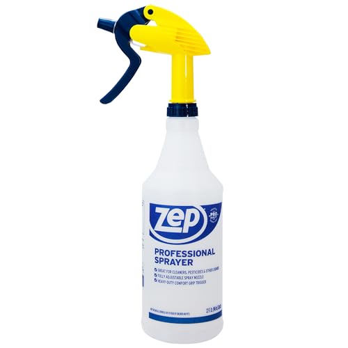 Zep Professional Sprayer Bottle - 32 oz (Case of 9) - HDPRO9 - Versatile Adjustable Nozzle Spray Bottles With A Fine Mist or Powerful Spray; Refillable Spray Bottle For Diluted Concentrate, Chemical