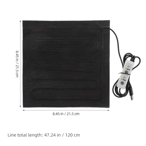 Reptile Heating Pad with Temperature Control for Small Pets and Tortoises, Waterproof Cloth Electric Heating Mat, Low Energy Consumption, Adjustable Heat for Home and Travel Use