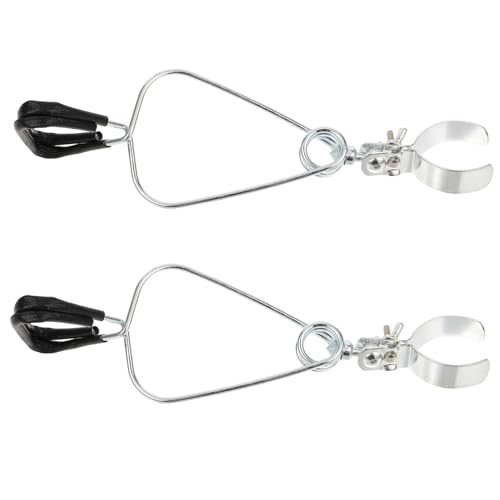 BESPORTBLE 2sets Adjustable Reptile Heat Lamp Holder Clamp for Turtle Lamps Strong Stand Fixture for Leopard Gecko Light 2pcs*2