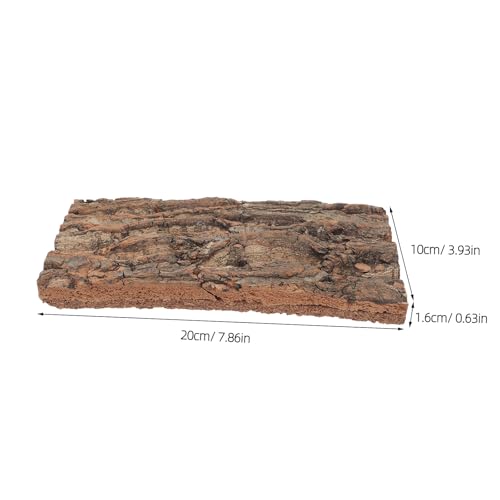 Levemolo 4pcs Terrarium Background: Wood Bark for Plants - Outdoor Tree Bark Material Wall Decoration for Reptile Tank and Table Settings