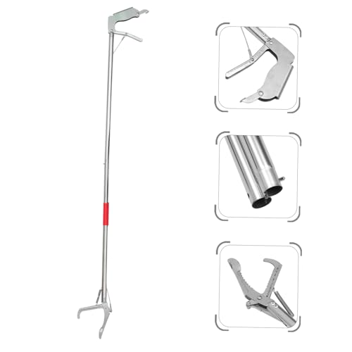 Folding Stainless Steel Snake Trap Clamp Safe Snake Catch Tool with Lock for Reptile Handling
