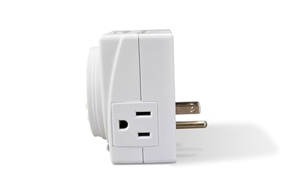 UltraGrow Digital Timer, 7-Day Programmable Electric Outlet Timer, White, LCD Display, Multiple On/Off Settings, Indoor Use