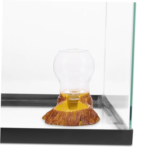 BESPORTBLE Resin Automatic Waterer for Turtles and Lizards 1.5L Crawler Water Dispenser Decorative Landscape Design for Reptile Terrariums and Habitats