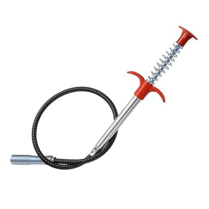 HARFINGTON Flexible Grabber Claw Pick Up Tool 0.47" Dia. 24" 4 Claws Stainless Steel Cleaning Hook Unclog Sink Sewer Hair Drain Cleaner Tool Sink Unclogger for Toilet Bathtub Sewer - size: 24 Inch
