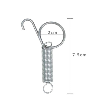 40 Pcs 7.5cm Multipurpose Spring Animal Cage Latches Lock Rabbit Door Tension with Hook Fixing