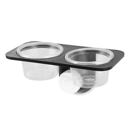 TEHAUX Reptile Food Bowl Water and Food Bowl Container Suction Cup Reptile Feeder for Lizards Turtles Geckos and Centipedes Wall-Mounted Terrarium 4.52 X 2.36 X 2.16 in - size: Size 2