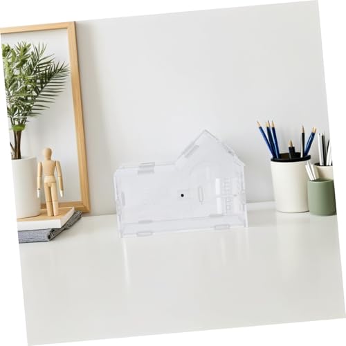 Garneck Acrylic Jumping Spider Enclosure with Magnetic Front Opening, Ventilated Terrarium 20x15x10cm for Tarantulas, Small Reptiles, Hermit Crabs, and Arboreal Insects