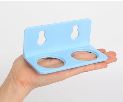 Crested Gecko Feeding Ledge with 10PCS Gecko Food Water Dish - Blue - color: Blue