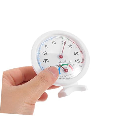 Tofficu 2pcs Refrigerator Thermometer Humidity Gauge Dual Use Indoor Outdoor Thermometer Accurate Temp Humidity Monitor for Fridge Humidifier