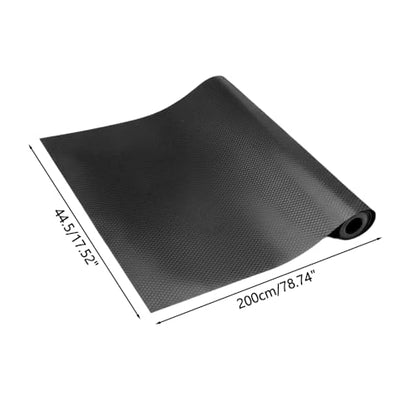 MiOYOOW Reptile Terrarium Mat, EVA Vivarium Liner with Anti-Slip Texture Washable Small Animals Carpet for Lizard, Gecko - color: Black, size: 44.5cm*200cm