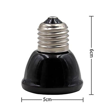 Mini Pet Reptile Ceramic Heating Lamp 110V 220V,Heat Emitter Light Bulb 25W 50W 75W 100W 220V50W - color: 220v50w