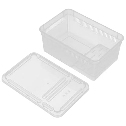 OUNONA Transparent Plastic Reptile Breeding Box Versatile Terrarium for Lizard Snake and Frog Easy to Habitat for Home School and Pet Store Use