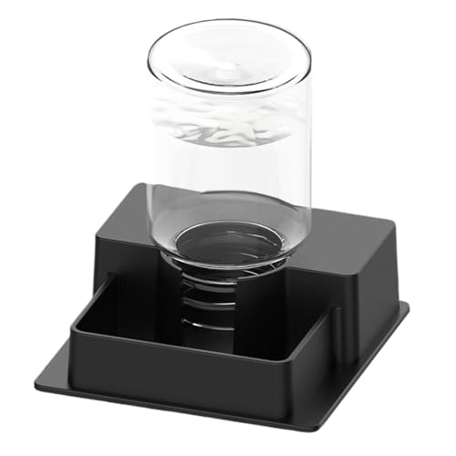 Automatic Reptile Waterer, Leak Proof Drinking System Kit, Feed Hydration Device with Stable Design, Terrarium Water Dispenser, Pet Care Tool with Simple Style, Habitat Accessory for Gecko - color: Black, size: M