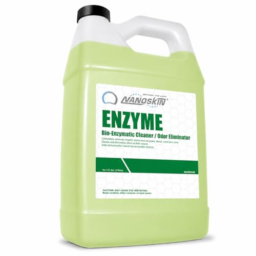 Nanoskin ENZYME Bio-Enzymatic Cleaner & Odor Eliminator 1 Gallon - Fragrance-Free Multi-Surface Cleaner for Organic Stains, Pet Accidents, Food Spills, Light Grease & Grime | Auto, Kitchen & Bath - size: 128 Fl Oz (Pack of 1)