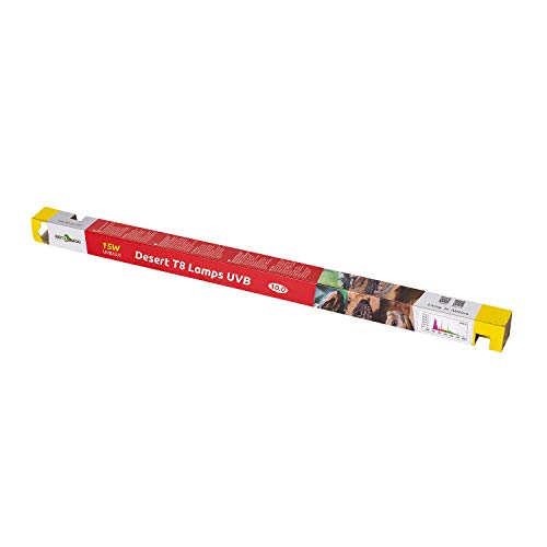 REPTI ZOO T8 Reptile Sun UVB Terrarium Desert Reptile 18 inch UVB Bulb Fluorescent Lamp Tube T8 15 Watt Habitat Lighting