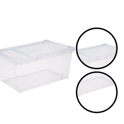 Reptile Terrarium with Ventilation for Small Animal Housing and Habitat - size: 32.5x22x15 cm
