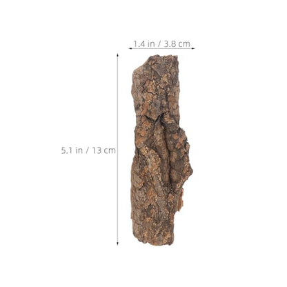 5pcs Reptile Background for Terrarium: Natural Cork Bark for Gecko Lizard Tortoise 5'' - 3D Aquarium Panel Habitat Bark Backdrop Wall Decor