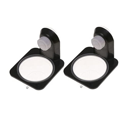 BESPORTBLE 2pcs Reptile Food Bowl Stable Fits Tanks Suction Cup Design Easy to Clean - size: Size 5