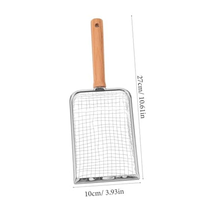 Hemoton Cat Litter Scoop Handle Litter Sifter for Easy Cleaning of Cat Waste Fine Mesh Design for Reptile Terrariums