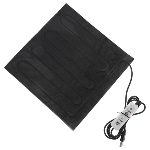 Toddmomy Reptile Heating Mat with Temperature Control and Waterproof Cloth, Small Pet USB Electric Heating Pad for Home and Travel Use, Adjustable Constant Temperature System