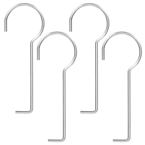 4PCS Drain Lifing Hooks for Shower,Drain Key Steel Grille Puller Lift Out Key 9.9 * 3.1 * 0.24cm for Shower Drain Cleaning Shower Removal Tool Not Easy to Bend