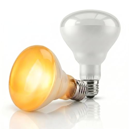 150W Reptile Heat Lamp, 2Pack Reptile Heat Lamp Bulbs, UVA Natural Daylight Reptile Basking Bulbs for Reptiles, Bearded Dragon, Lizard, Chicken, Turtle, Snake