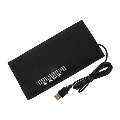 USB Reptile Heating Mat Amphibian Heating Pad Small Animal Heat Pad Constant Temperature 45C with Carbon Fiber for Turtles Snakes Lizards Spiders (Small Size 20 * 10cm (Constant Temperature - size: Small size 20*10cm (constant temperature without