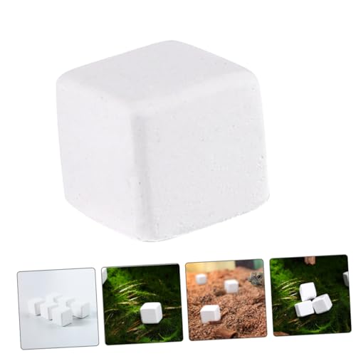 TOYANDONA 30Pcs Natural Mineral Calcium Blocks for Reptiles and Amphibians Enhances Turtle Tortoise Lizard Frog and Chameleon Dental Care and Water Quality Stabilization for Growth
