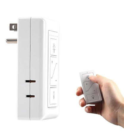Smart Plug-in Dimmer, Wireless Dimmer Plug with Remote for Indoor Home Lighting, Digital Light Switch for Lamp Compatible with Alexa, for Dimmable LED/CFL Lights and Incandescent/Halogen - style: Smart Plug In Lamp Dimmer +Remote