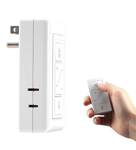 Smart Plug-in Dimmer, Wireless Dimmer Plug with Remote for Indoor Home Lighting, Digital Light Switch for Lamp Compatible with Alexa, for Dimmable LED/CFL Lights and Incandescent/Halogen - style: Smart Plug In Lamp Dimmer +Remote