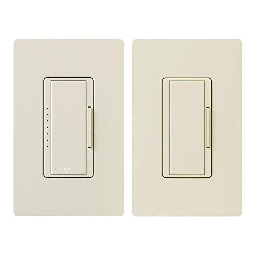 Lutron Maestro Dimmer Switch LED+ Digital Dimmer Kit for Dimmable LED, Halogen, and Incandescent Bulbs, 150-Watt, Multi-Location, MACL-153M-RHW-LA, Light Almond - color: Light Almond, size: 1 Pack, style: 3-Way Kit