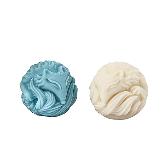 Fox Resin & Silicone Animal Molds - 3D Fox & Candle Molds for Soap & Candle Making - color: candle-fox