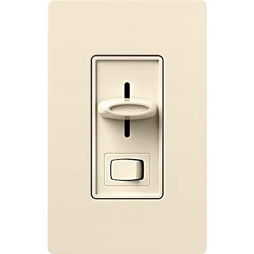 Lutron Skylark LED+ Dimmer Switch for Dimmable LED, Lutron Dimmer Switch For Halogen and Incandescent Bulbs, 150W/Single-Pole or 3-Way, SCL-153P-AL, Almond - color: Almond