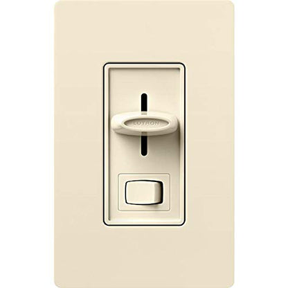 Lutron Skylark LED+ Dimmer Switch for Dimmable LED, Lutron Dimmer Switch For Halogen and Incandescent Bulbs, 150W/Single-Pole or 3-Way, SCL-153P-AL, Almond - color: Almond