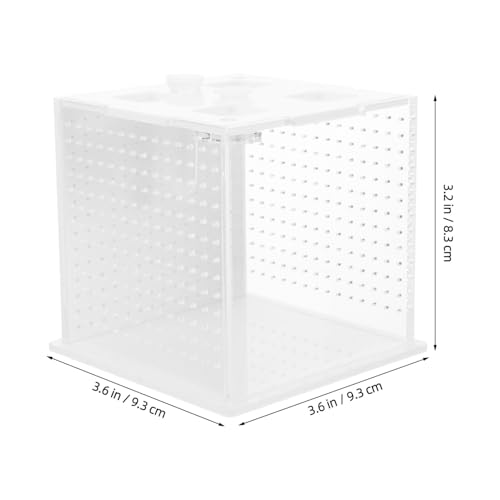 Reptile Feeding Box and Spider Terrarium Plastic Breeding Habitat Enclosure for Jumping Spiders and Frogs Ventilation Suitable for Pet Insects and Small Reptiles