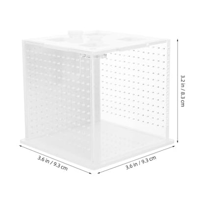 Reptile Feeding Box and Spider Terrarium Plastic Breeding Habitat Enclosure for Jumping Spiders and Frogs Ventilation Suitable for Pet Insects and Small Reptiles