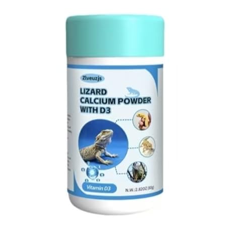 Pet Lizard D3 Calcium Powder—Organically Extracted—Powder (2.82 oz)