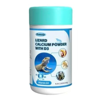 Pet Lizard D3 Calcium Powder—Organically Extracted—Powder (2.82 oz)